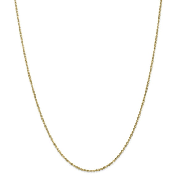 14K Yellow Gold 1.50mm Handmade Regular Rope Chain 22 IN