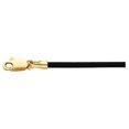 thumbnail image 1 of 14K Yellow Gold 1.5mm Black Leather 18" Cord, 1 of 2