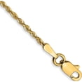 thumbnail image 1 of 14K Yellow Gold 1.5mm Diamond-Cut Extra-Light Rope Chain Anklet (9 X 1.5) Made In Peru exl012-9, 1 of 4