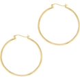 thumbnail image 1 of 14K Yellow Gold 1.5x40mm Polished Hoop Earring with Hinged Closure, 1 of 3