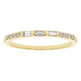 thumbnail image 1 of 14K Yellow Gold 1/6 ct. Baguetter and Round Diamonds Wedding Band Ring by Hollywood Hills Jewelers, 1 of 5