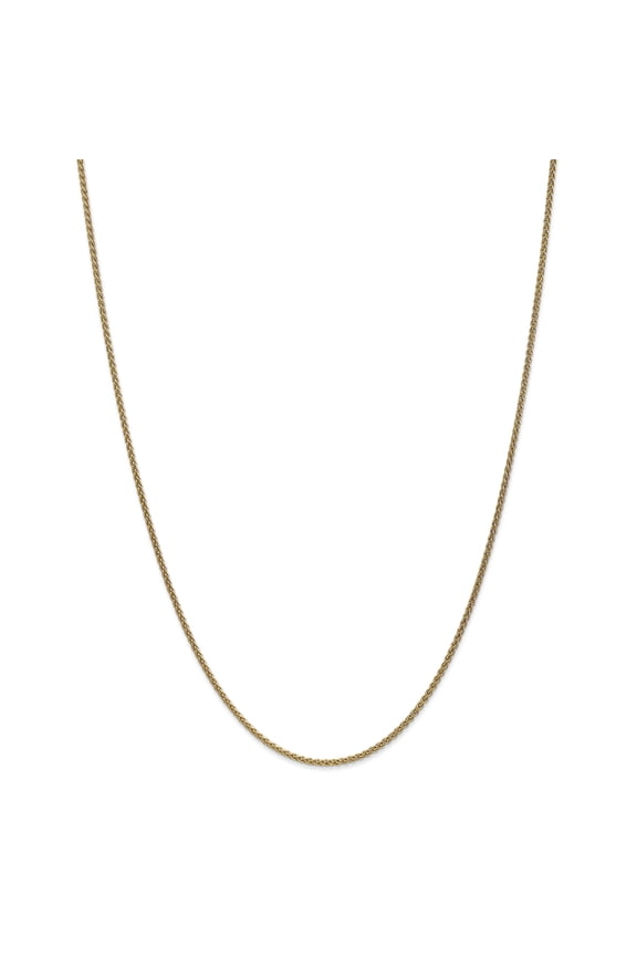 14K Yellow Gold 1.65mm Solid Polished Spiga Chain 16 Inch