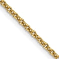 thumbnail image 1 of 14K Yellow Gold 1.6mm Round Open Link Cable Chain (24 X 1.6) Made In South Africa pen215-24, 1 of 5