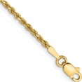 thumbnail image 1 of 14K Yellow Gold 1.75mm D/C Rope With Lobster Clasp Chain (7 X 1.75) Made In Peru 014l-7, 1 of 4
