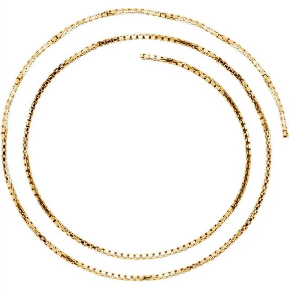 14K Yellow Gold 1.75mm Solid Box 18" Chain