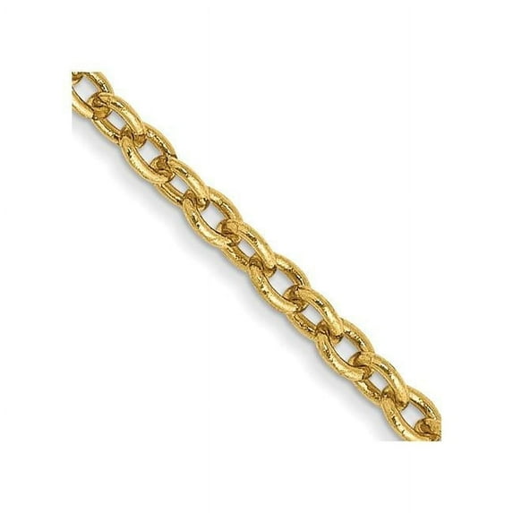14K Yellow Gold 1.8 mm Forzantine 16 in. Cable Chain