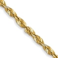 thumbnail image 1 of 14K Yellow Gold 1.8mm Extra-Light D/C Rope Chain (18 X 1.8) Made In Peru exl014-18, 1 of 5