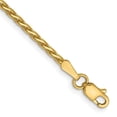 thumbnail image 1 of 14K Yellow Gold 1.9 mm Diamond-Cut Parisian Wheat Chain 8 in. Bracelet, 1 of 1