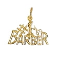thumbnail image 1 of 14K Yellow Gold #1 BARBER Pendant, 1 of 3