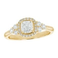 thumbnail image 1 of 14K Yellow Gold 1 cttw. Certified Diamonds Cushion-cut Halo Engagement Ring by Hollywood Hills Jewelers, 1 of 4