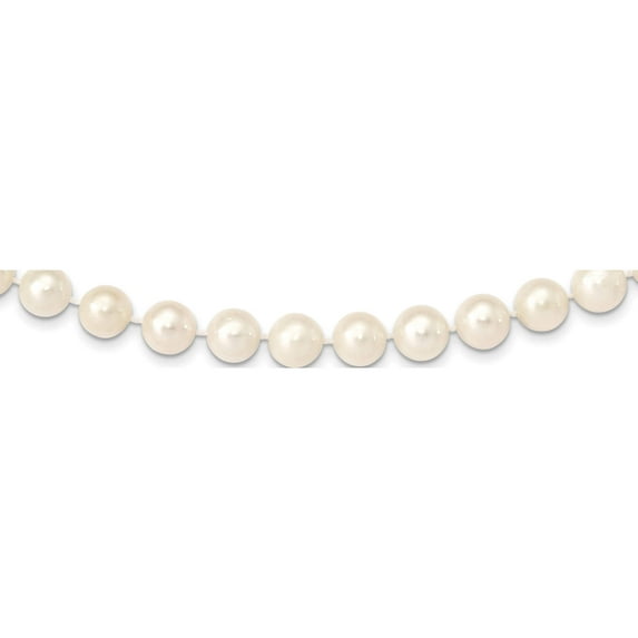 14K Yellow Gold 10-11mm White Near Round Freshwater Cultured Pearl Necklace (16 X 10.5) Made In Canada wpn100-16