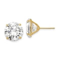 thumbnail image 1 of 14K Yellow Gold 12 mm Round CZ Post Earrings, 1 of 1