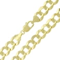 thumbnail image 1 of 14K Yellow Gold 12MM Solid Cuban Curb Link Chain Necklaces, 24-26 inch, Real 14K Gold, Next Level Jewelry, 1 of 4
