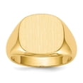 thumbnail image 1 of 14K Yellow Gold 13.5 x15 mm Open Back Mens Signet Ring - Size 10, 1 of 1