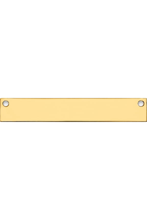 14K Yellow Gold 14Kmedium Blank Bar (Width 39) (Length 6) - Jbsp