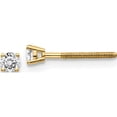 thumbnail image 1 of 14K Yellow Gold 14Ky .15Ct. Si3 G-I Diamond Stud Thread On/Off Post Earrings (2.7 X 2.7) Made In United States st3-15, 1 of 5