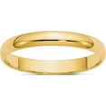thumbnail image 1 of 14K Yellow Gold 14Ky 3mm Ltw Half Round Band Size 10.5 Made In United States hrl030-10.5, 1 of 5