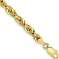 thumbnail image 1 of 14K Yellow Gold 14Ky 4.25mm Semi-Solid Rope Chain (7 X 4.25) Made In Peru bc168-7, 1 of 4