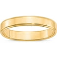 thumbnail image 1 of 14K Yellow Gold 14Ky 4mm Flat With Step Edge Band Size 10.5 Made In United States fle040-10.5, 1 of 6