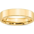 thumbnail image 1 of 14K Yellow Gold 14Ky 5mm Standard Flat Comfort Fit Band Size 7 Made In United States flc050-7, 1 of 5