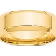 thumbnail image 1 of 14K Yellow Gold 14Ky 8mm Bevel Edge Comfort Fit Band Size 10 Made In United States bec080-10, 1 of 5