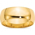 thumbnail image 1 of 14K Yellow Gold 14Ky 8mm Ltw Comfort Fit Band Size 10 Made In United States cfl080-10, 1 of 6