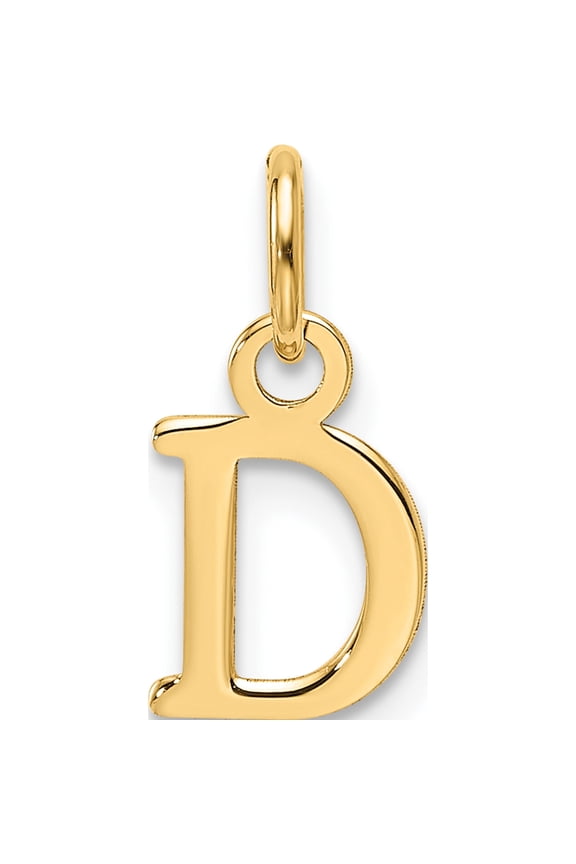 14K Yellow Gold 14Ky Cutout Letter D Initial Pendant(Length 15) - Jbsp
