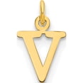 thumbnail image 1 of 14K Yellow Gold 14Ky Cutout Letter V Initial Pendant - Jbsp, 1 of 5