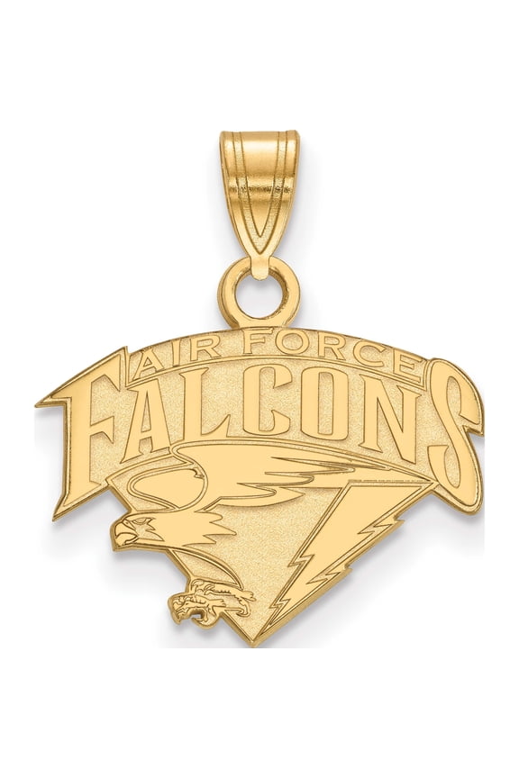 14K Gold LogoArt United States Air Force Academy Falcons Small Pendant