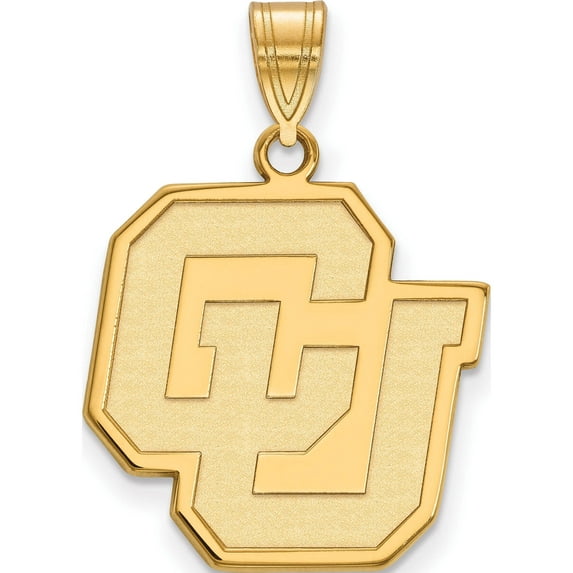 14K Yellow Gold 14Ky Logoart University Of Colorado Large Pendant (26 X 19) Made In United States 4y027uco