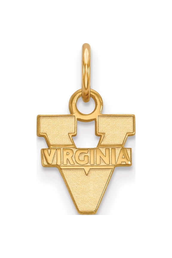 14K Yellow Gold 14Ky Logoart University Of Virginia Xs Pendant (15 X 10) Made In United States 4y001uva