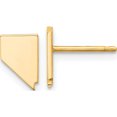 thumbnail image 1 of 14K Yellow Gold 14Ky Nevada State Earrings (9.17 X 6.32) Made In United States xne50y-nv, 1 of 5
