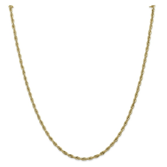 14K Yellow Gold 14ky 2.8mm Semi-Solid Rope Chain 16 Inch