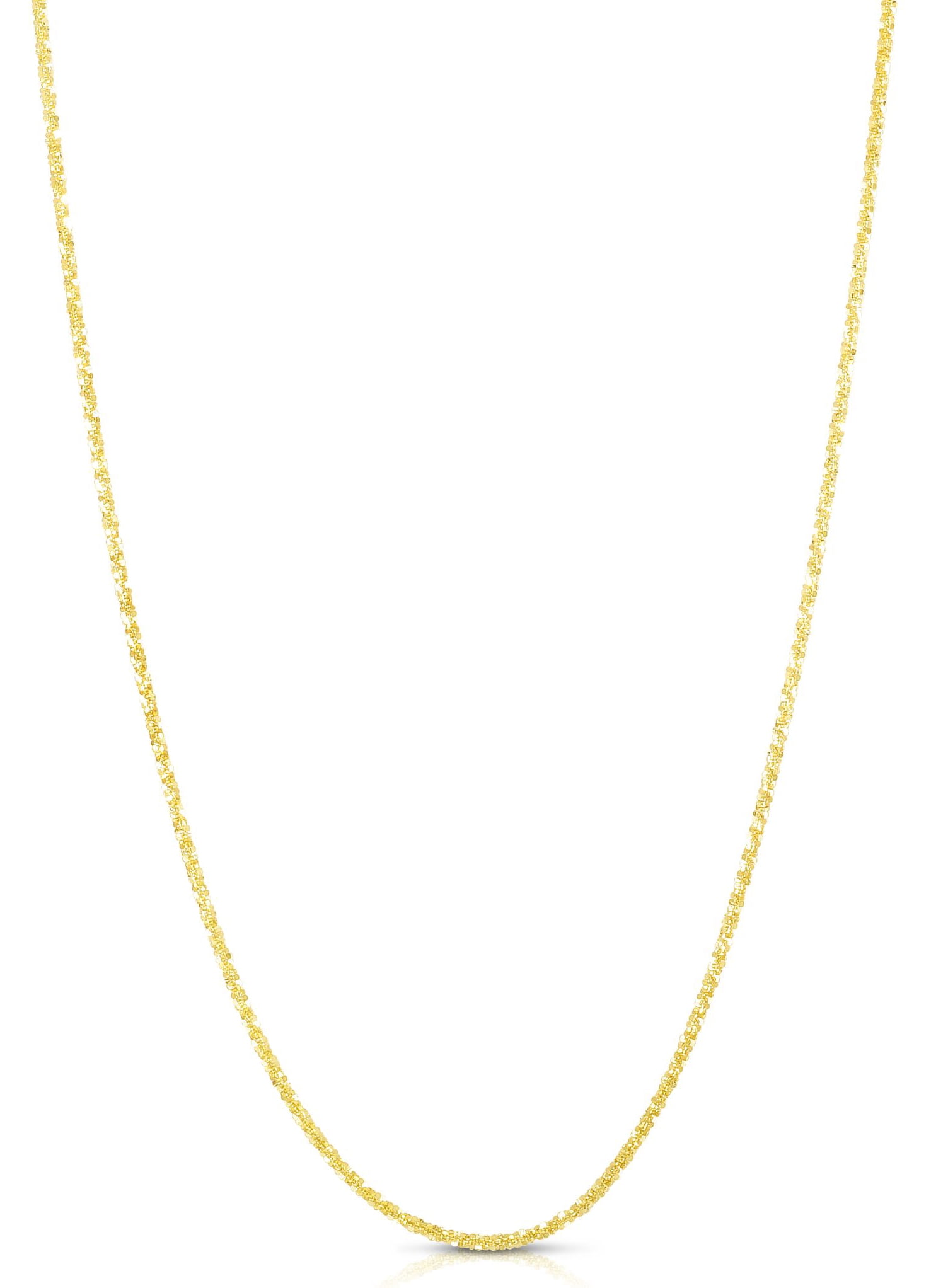 14K Yellow Gold 16in 1.1mm Sparkle Chain with Lobster Clasp