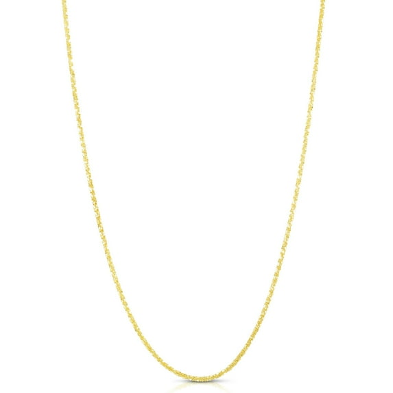 14K Yellow Gold 16in 1.1mm Sparkle Chain with Lobster Clasp