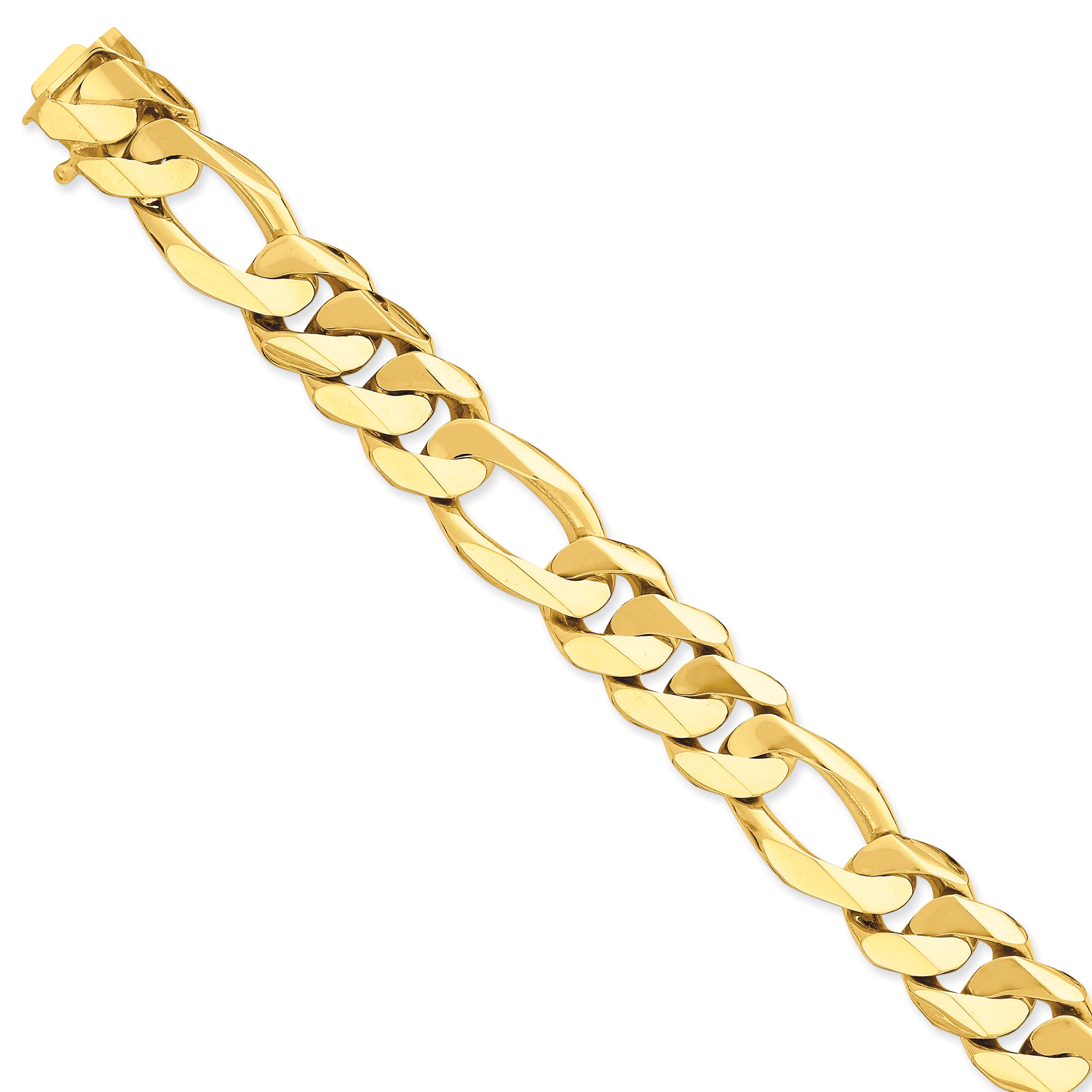 14k Yellow Gold Mens Solid Figaro Rope Chain 4 mm – Avianne Jewelers