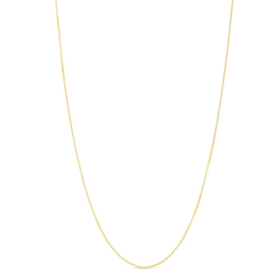 14K Yellow Gold 18-20in 0.8mm Extendable Box Chain with Lobster Clasp