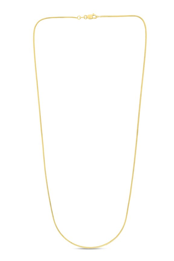 14K Yellow Gold 18in 1.8mm Franco Chain with Lobster Clasp