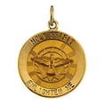 thumbnail image 1 of 14K Yellow Gold 18mm Holy Spirit Medal, 1 of 1