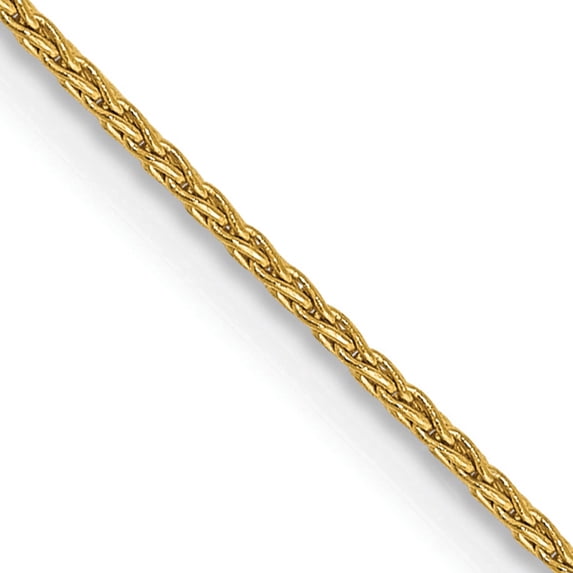 14K Yellow Gold 1mm Parisian Wheat Chain (14 X 1) Made In United States pen264-14