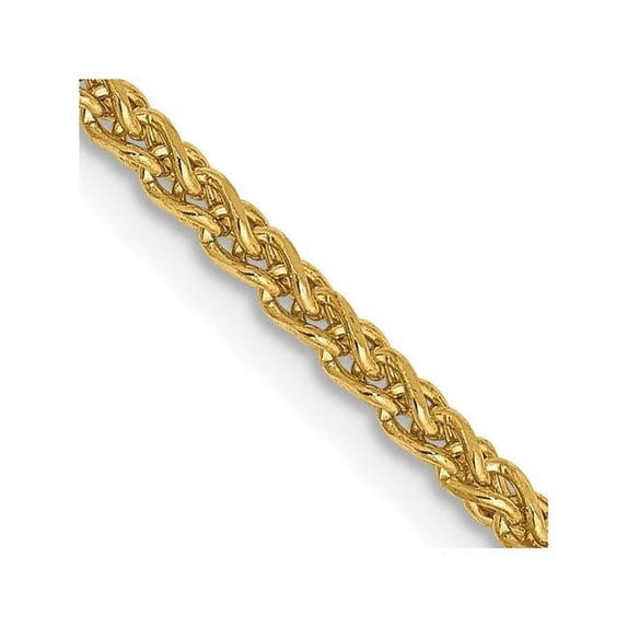 14K Yellow Gold 2.1 mm Diamond-Cut 26 in. Spiga Chain