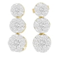 thumbnail image 1 of 14K Yellow Gold 2.18ct TDW Round-cut Diamond Earrings (H-I,SI2-I1), 1 of 3