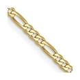 thumbnail image 1 of 14K Yellow Gold 2.25 mm Flat 16 in. Figaro Chain, 1 of 1