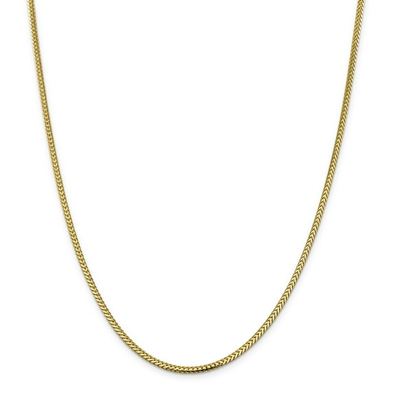 14K Yellow Gold 2.3mm Franco Chain 18 Inch