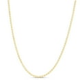 thumbnail image 1 of JewelStop 14k Yellow Gold 2.5mm Diamond-Cut Textured Moon Chain 16 Inches, Lobster Clasp - 8.63gr., 1 of 6