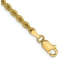 thumbnail image 1 of 14K Yellow Gold 2.5mm Solid Regular Rope Chain - 24", 1 of 4