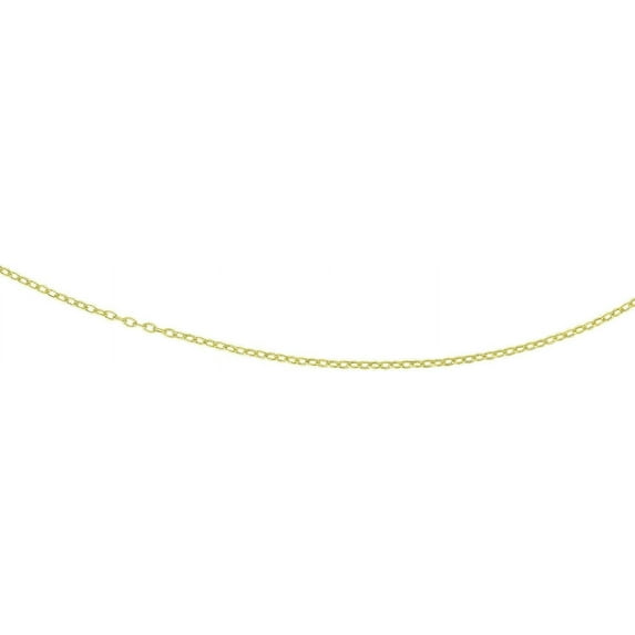 14K Yellow Gold 2.5mm Textured Cable Chain with Lobster Lock