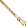 thumbnail image 1 of 14K Yellow Gold 2.75 mm Diamond-Cut Quadruple Rope Chain 7 in. Bracelet, 1 of 1