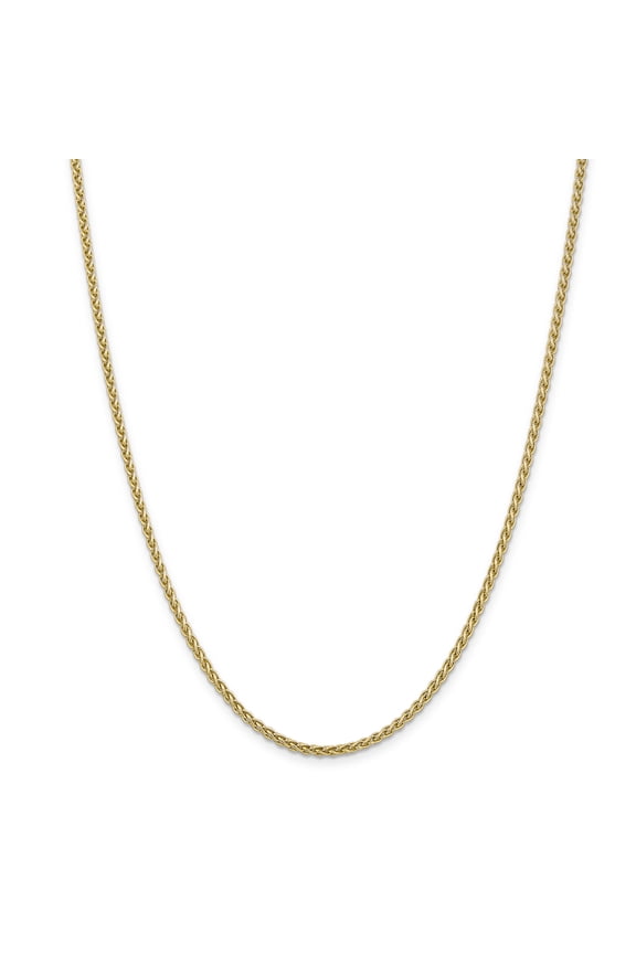 14K Yellow Gold 2.8mm Spiga Chain 24 Inch