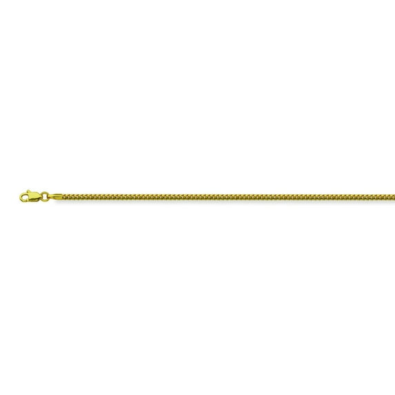 14K Yellow Gold 2 Franco Chain in 20 inch, 22 inch, & 24 inch
